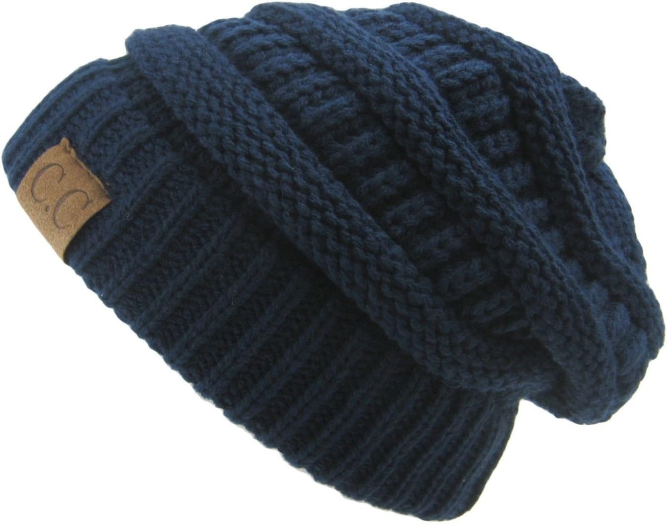 KNITTED PONYTAIL TOQUE