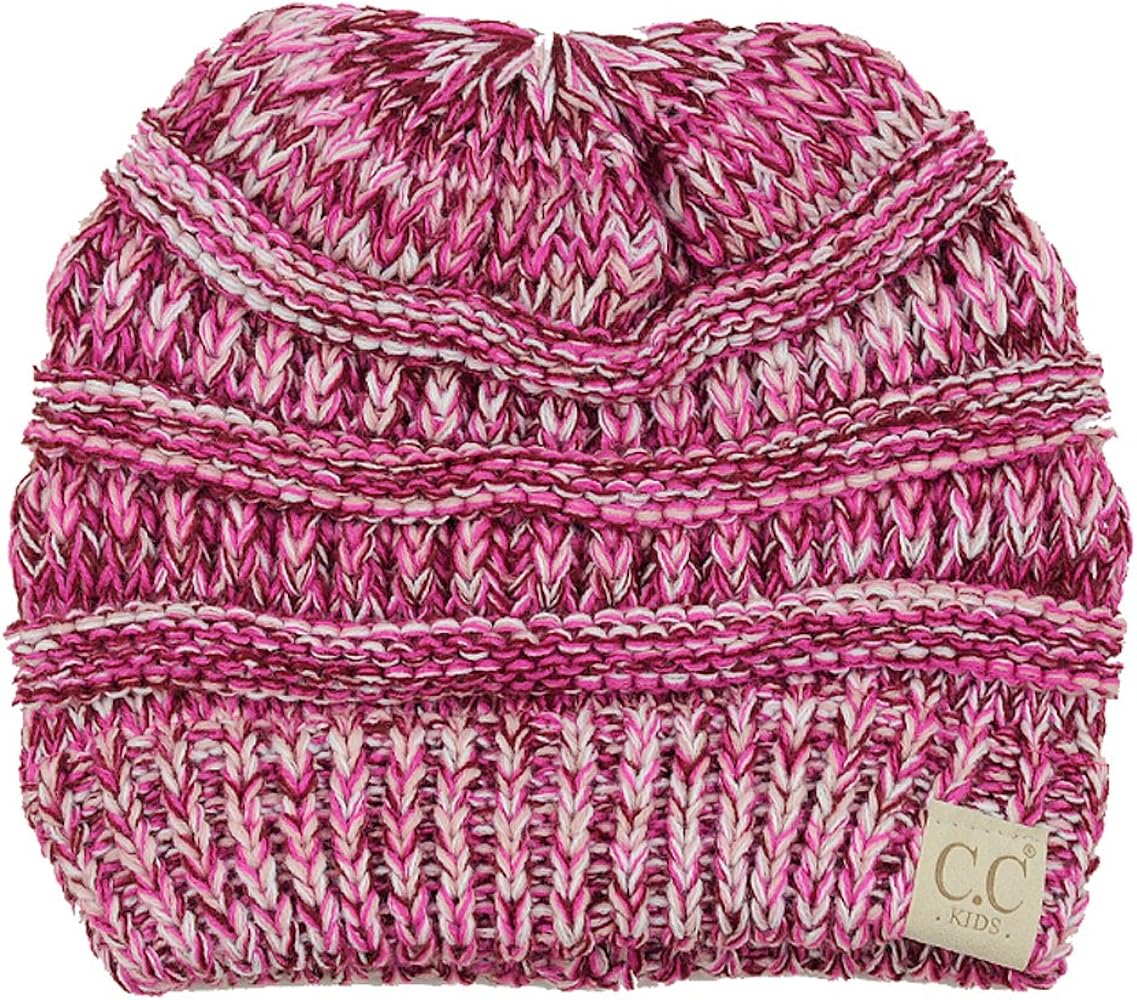 KNITTED PONYTAIL TOQUE