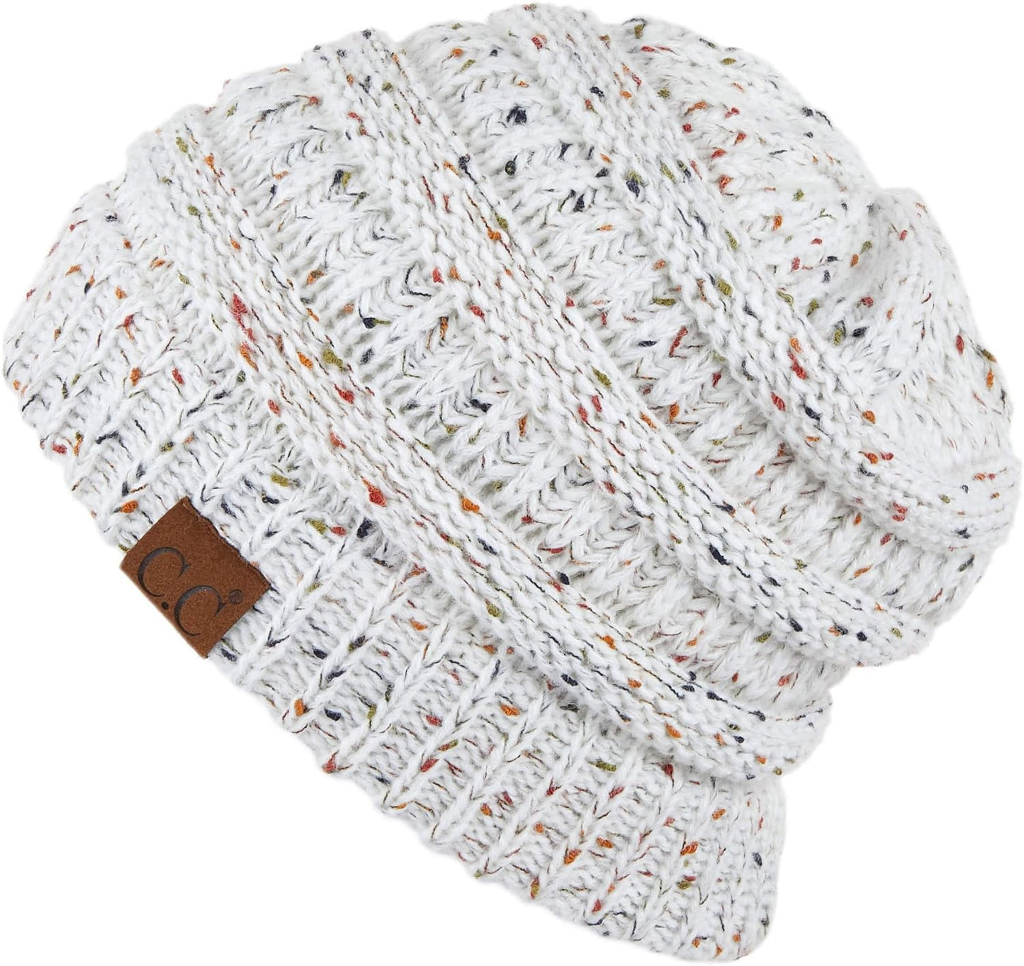 KNITTED PONYTAIL TOQUE