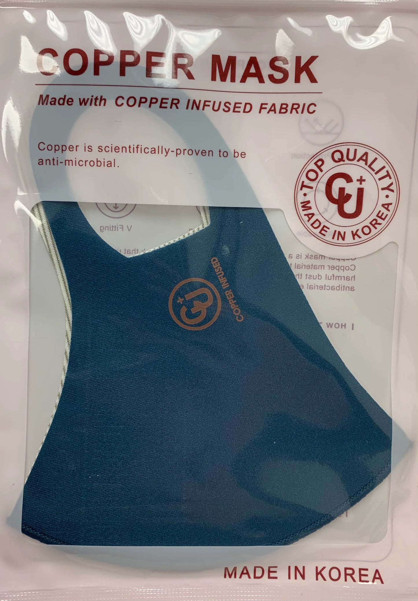 COPPER INFUSED FABRIC MASK - MULTI