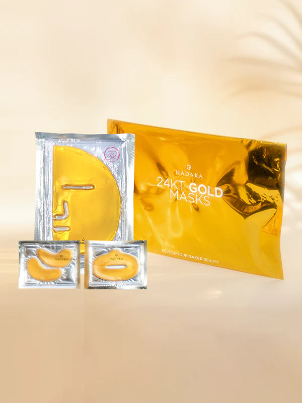 HADAKA 24KT Gold Mask Trio