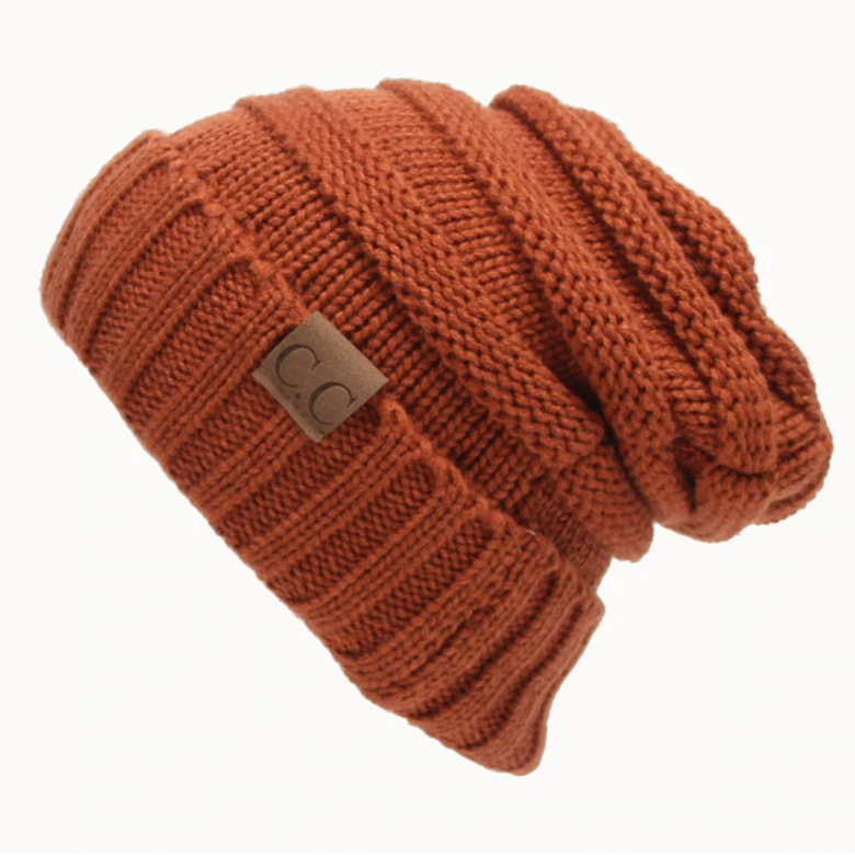 KNITTED PONYTAIL TOQUE