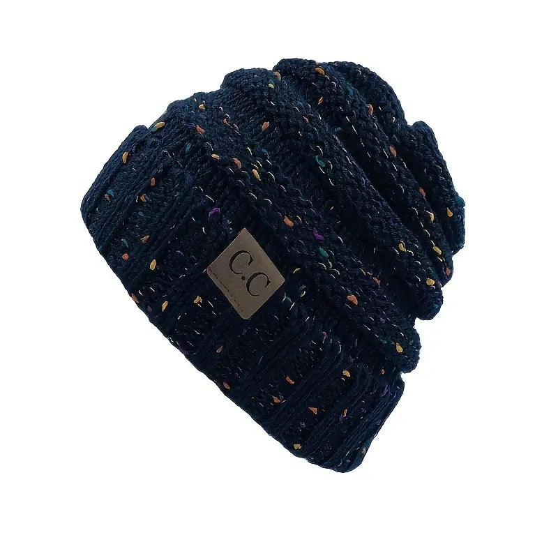 KNITTED PONYTAIL TOQUE