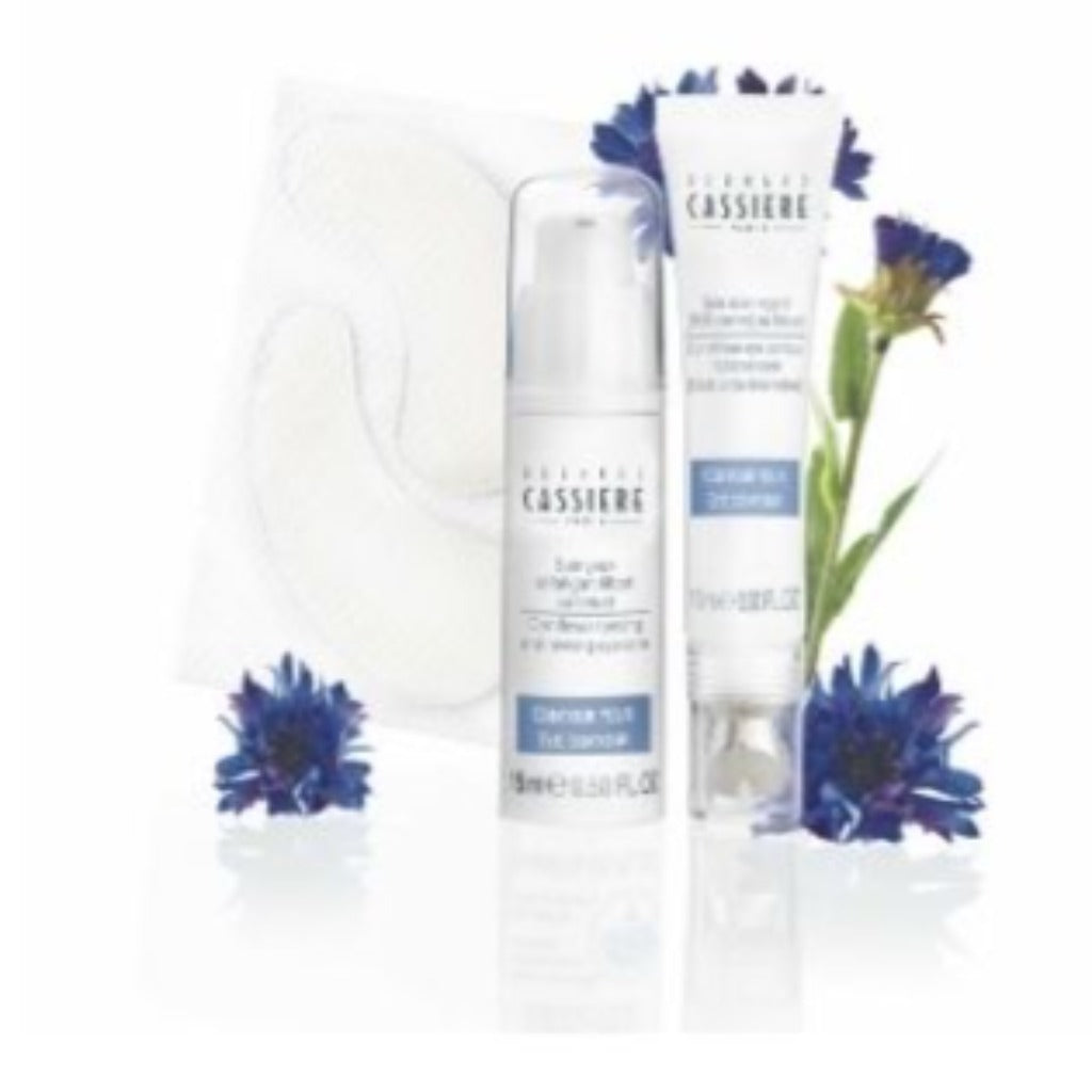 BERNARD CASSIERE Cornflower Dark Circle Diminisher Cornflower Calms and Soothes Ash tree, silicium and Vitamin B3 to Correct dark circles Recommended for Eye contour with Dark circles or Congestion Soothing cooling effect with zamac metal applicator- hypoallergenic For best results : use Daily on the Face 15 mL