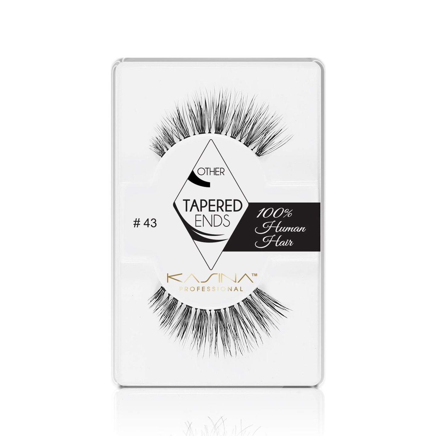 KASINA EYELASHES Professional Band Lashes - "Natural-Glamour" Style Hand-woven from 100% Human Hair - for Natural Look and Feel Natural Wispies - Graduated Full Length - shorter length at the inner corners -longer and fuller at the outer edges Natural, Dramatic, Lush and Dense Invisible Band Full Length / Full Volume Recommended for Large or Deep-set Eyes For Performance Wear or Special Occasions - Great for Attracting Attention! Black