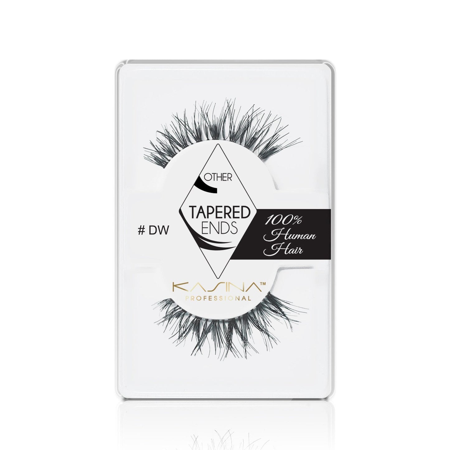 KASINA EYELASHES Professional Band Lashes - "Demi Wispies" Style Handwoven from 100% Human Hair - for Natural Look and Feel Tapered Ends - for Seamless Blending with your Natural lashes Highly Textured, Criss-cross Style Moderate to Full Length / Moderate Volume Recommended for Large, Round or Almond-shaped Eyes Great for Special Occasions - Try adding Mascara for a Bolder Look Black