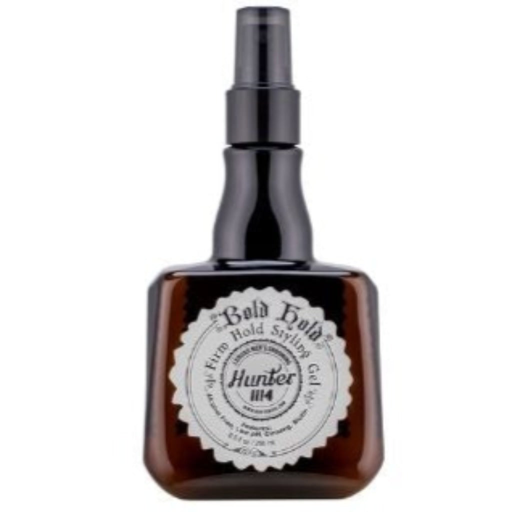 Hunter Bold Hold Firm Hold Styling Gel Helps maximize thickness and shine. Added minerals keep scalp nourished and hair healthy. What and Why : Bold Hold with high shine Features: Alcohol Free, Low pH, Ginseng & Biotin Promotes healthy scalp & hair growth