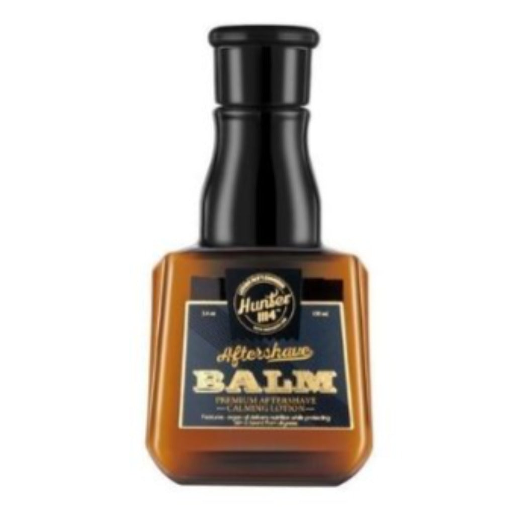 HUNTER 1114 Aftershave Balm Premium aftershave balm calming lotion, soothes and moisturizes face after shaving. Features: Willow bark extract improves the appearance of skin with a smoothing effect. Benefits: Hydrates and nourishes freshly shaved skin. Protectes from dryness and irritation.