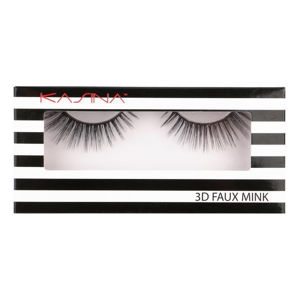 KASINA EYELASHES Professional Band Lashes Vegan MINK quality but Synthetic source Tapered Ends - for Seamless Blending with your Natural lashes Black