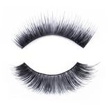 KASINA EYELASHES Professional Band Lashes - "Natural-Glamour" Style Handmade from 100% Human Hair - for Natural Look and Feel Tapered Ends - for Seamless Blending with your Natural lashes Black