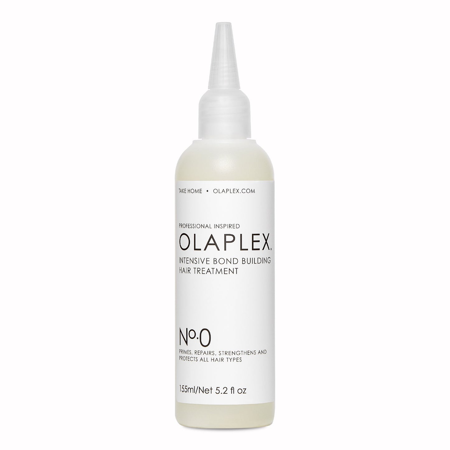 OLAPLEX N°0 Primes hair to absorb nourishment for maximum repair A professional-inspired treatment that primes hair for deeper repair with the highest dose of patented OLAPLEX technology in any take-home product. It rebuilds hair bonds, strengthens and protects hair integrity. Use as the first step in a two-part system with N°3 Hair Perfector.