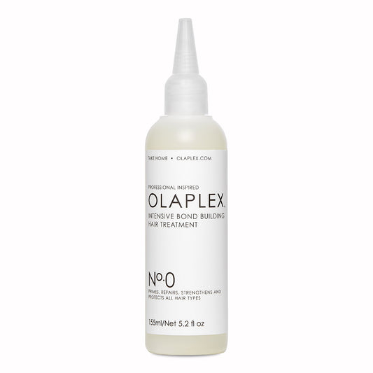 OLAPLEX N°0 Primes hair to absorb nourishment for maximum repair  A professional-inspired treatment that primes hair for deeper repair with the highest dose of patented OLAPLEX technology in any take-home product. It rebuilds hair bonds, strengthens and protects hair integrity. Use as the first step in a two-part system with N°3 Hair Perfector.