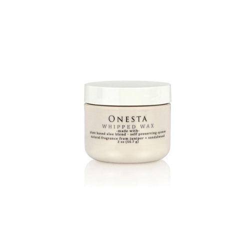 ONESTA WHIPPEAX 2OZMedium hold hybrid hair cream and wax Plant based Performance Products Free from: Parabens, Sulfates, Gluten, Dyes, DEA/TEA, Phthalates, Sodium Chloride, Synthetic Fragrance, Formaldehyde and Preservatives. Made from: Organic Aloe, Extracts and Essential oils 60ml Made in USA by The Redmond Family (3 generations of hair care enthusiasts)