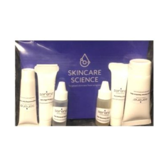 SERENE POST PEEL KIT (SENSITIVE SKIN) Kit contains: Facial Cleanser Sensitive skin, Skin Renewal Serum, Regenerating Eye cream, Skin Recovery Serum, Hydrating lotion, Anti-age Protect For Sensitive or Sensitized skin Post procedure care  Tyrosinase inhibition and hydration is critical post procedure