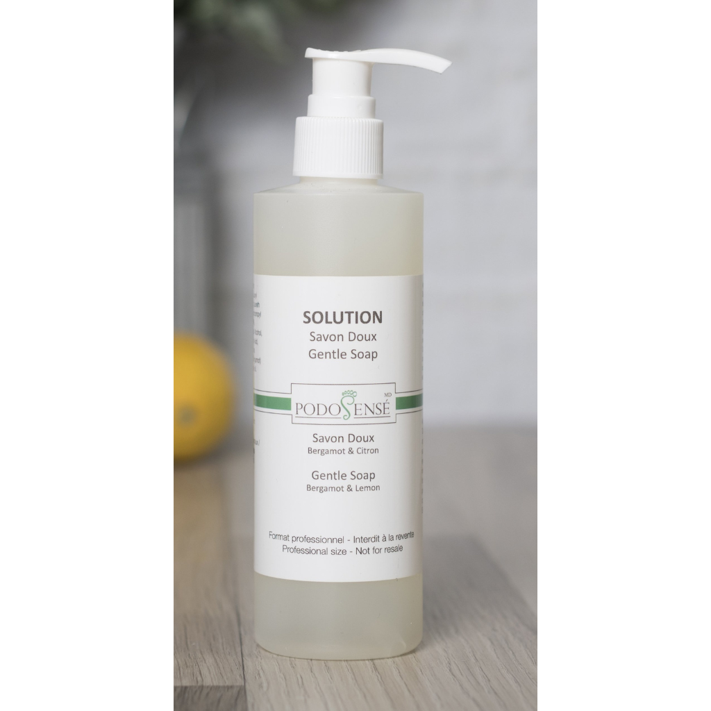 PODOSENSE GENTLE SOAP SOLUTION: Bergamot-Lemon (250 ML)