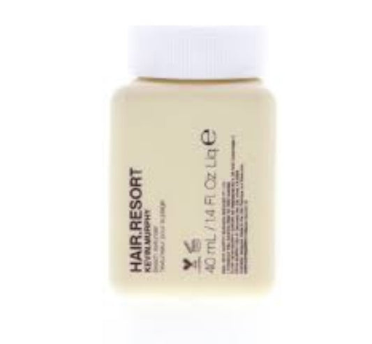 Kevin Murphy - hair resort 40ml Get the iconic look that Kevin Murphy is renowned for sexy, surfer texture that defines messy beach hair. An oil-free texturiser and finishing product in-one, HAIR.RESORT allows you to squish, scrunch, and mess-up your doo until you achieve just the right texture and look.