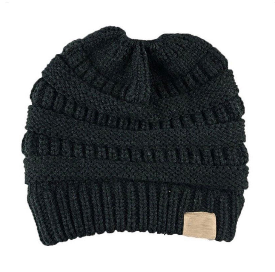 KNITTED BEANIE : Knitted ponytail toque (assorted colors) speckled or solid colors winter hat request color: mustard yellow, grey, light grey, taupe, tan, pink, hot pink, teal, turquoise, red, off white, purple, grape, burgundy, brown, emerald green, coral...