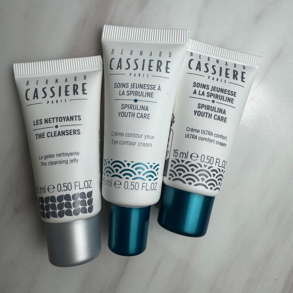 BERNARD CASSIERE TRAVEL KIT - SPIRULINA DRY YOUTH CARE + EYE