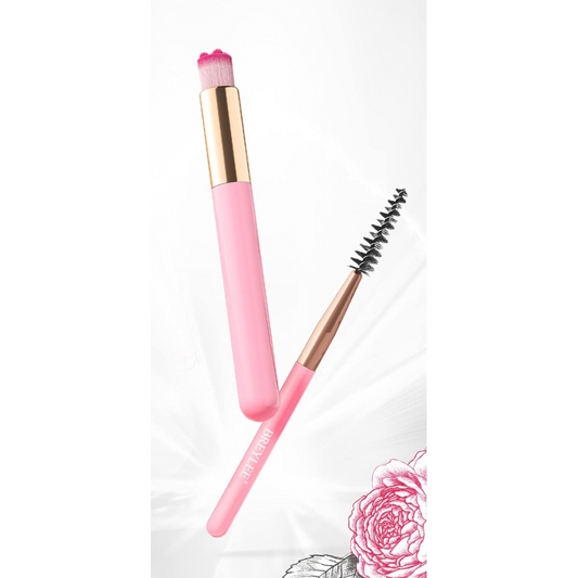 Lash cleansing tool and brush duo