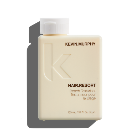 Kevin Murphy - hair resort 150ml Get the iconic look that Kevin Murphy is renowned for sexy, surfer texture that defines messy beach hair. An oil-free texturiser and finishing product in-one, HAIR.RESORT allows you to squish, scrunch, and mess-up your doo until you achieve just the right texture and look.