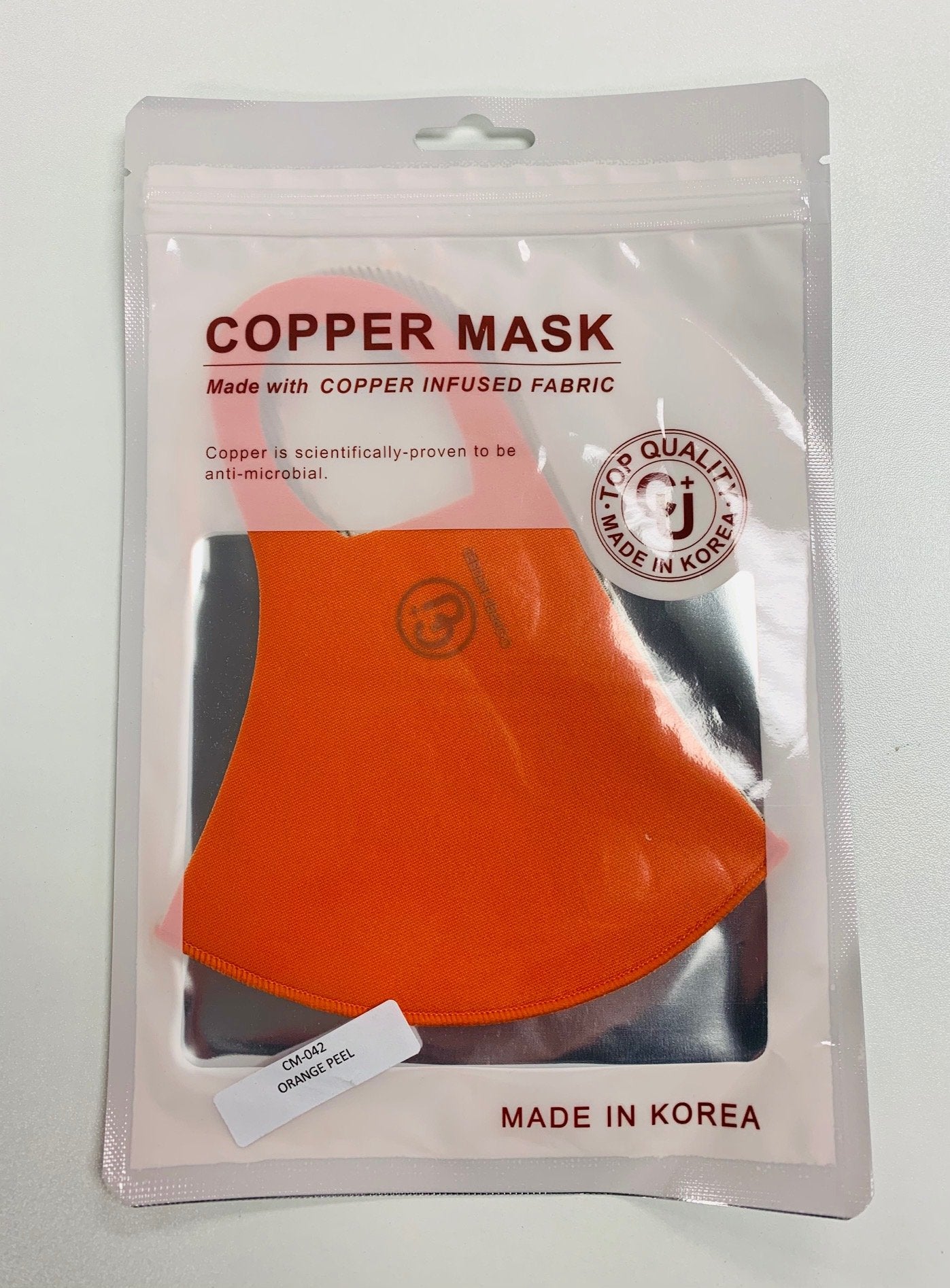 Copper infused fabric Copper is scientifically proven to be anti-microbial Top Quality Uv protection Antibacterial Cooling Reusable, washable Deodorization V fitting Hand wash with warm water & air dry. Do not machine wash.